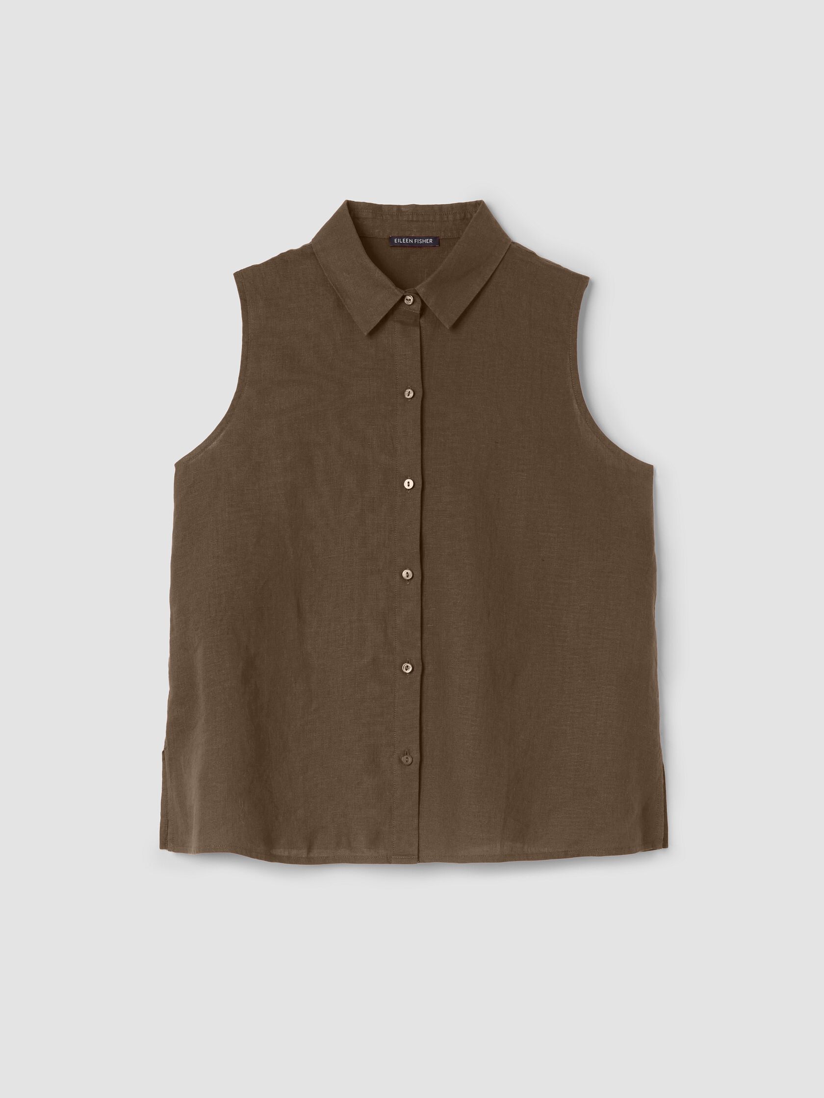 Organic Handkerchief Linen Sleeveless Shirt