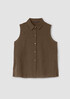 Organic Handkerchief Linen Sleeveless Shirt