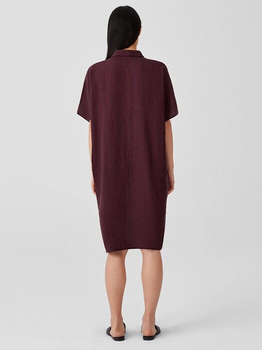 Puckered Organic Linen Shirtdress | EILEEN FISHER Puckered Organic Linen Shirtdress | EILEEN FISHER