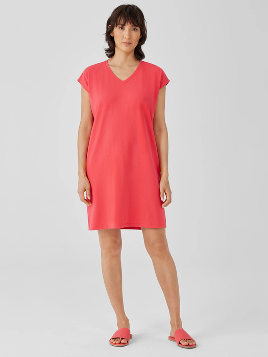 Traceable Organic Cotton Jersey V-Neck Dress