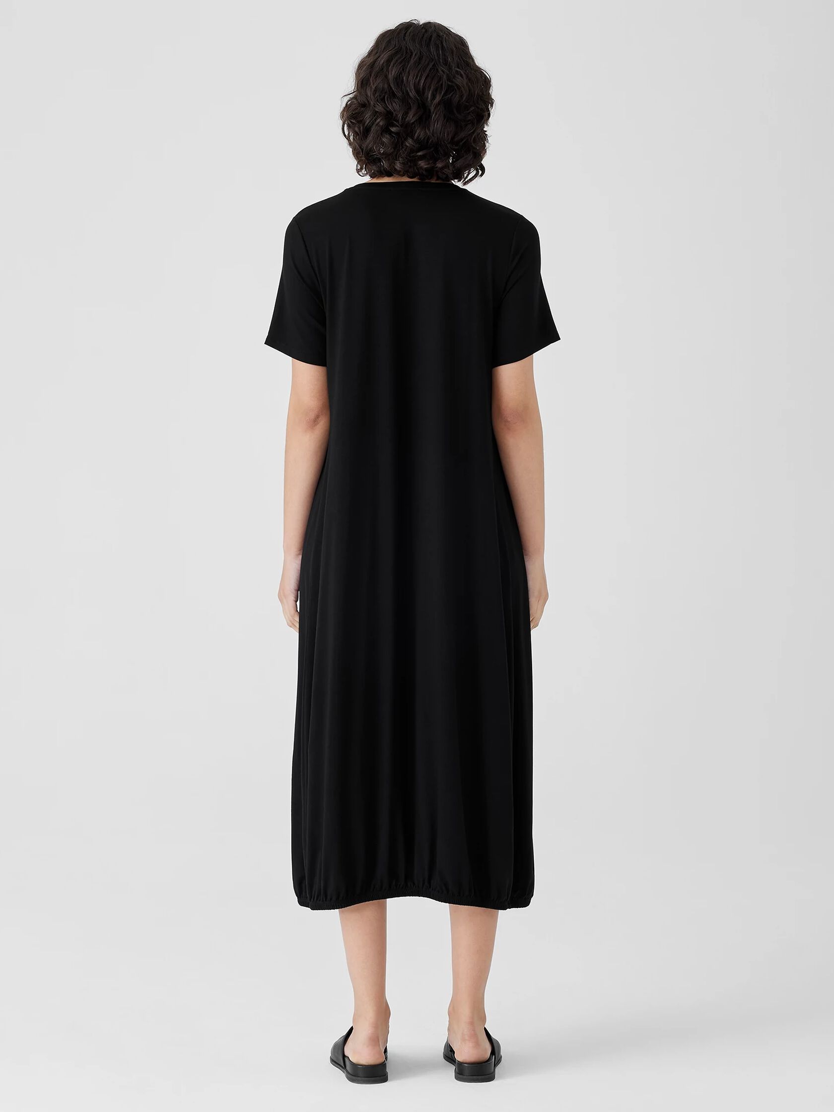 Fine Jersey Lantern Dress