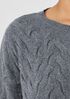 Cotton and Recycled Cashmere Crew Neck Top