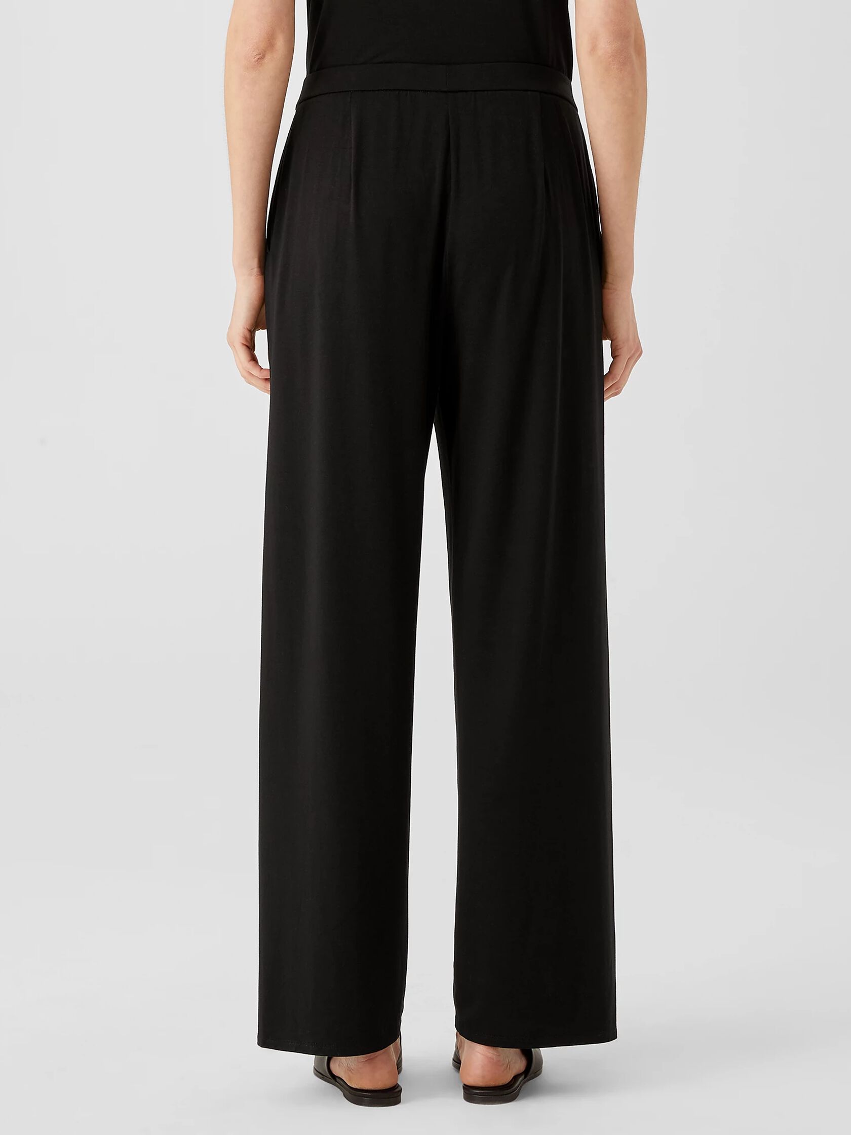 Fine Jersey Straight Pant | EILEEN FISHER