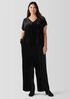 Crushed Velvet Wide-Leg Pant