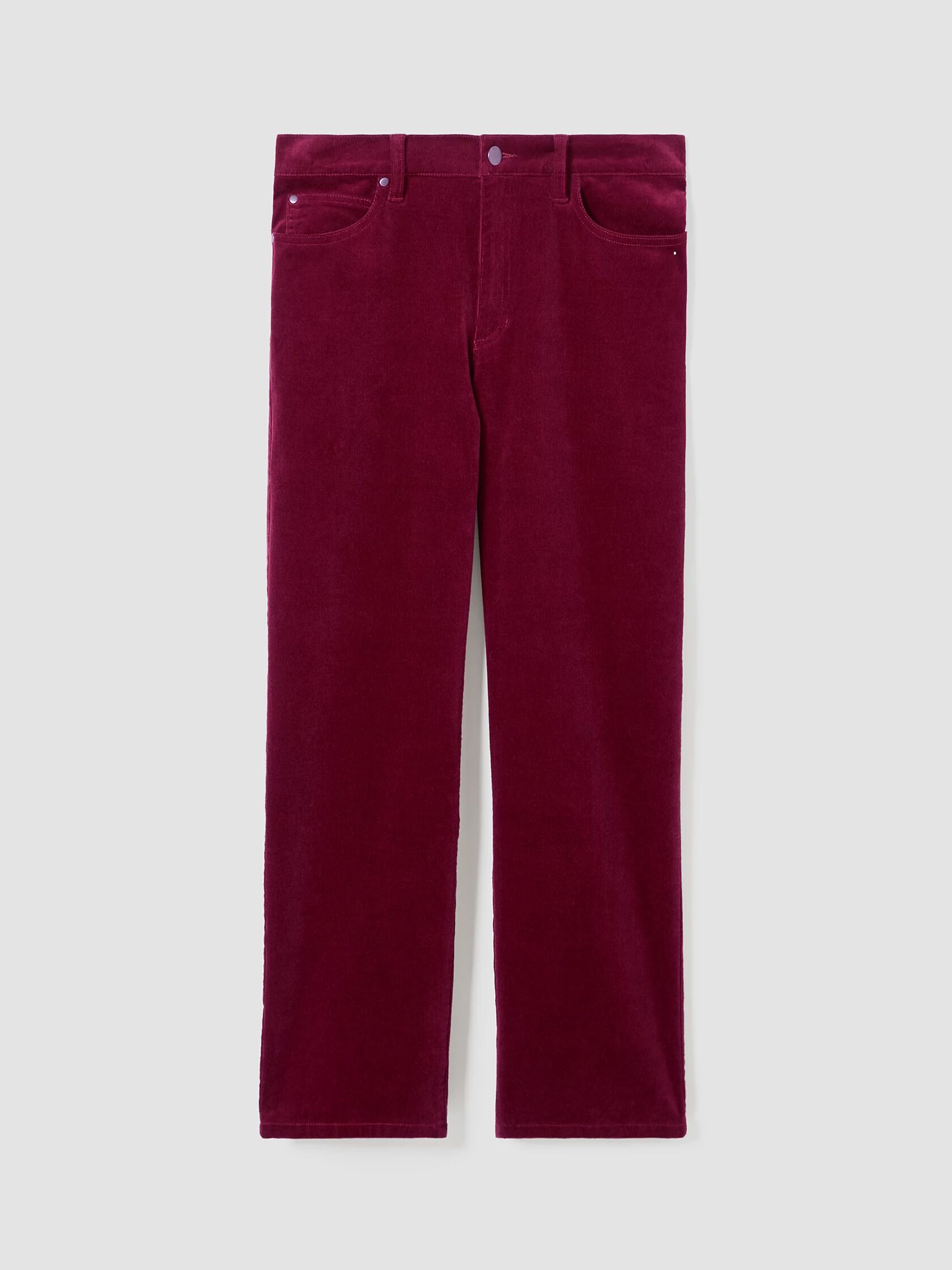 Organic Cotton Stretch Corduroy Straight Pant