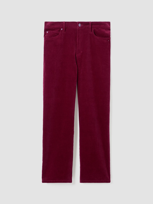 Organic Cotton Stretch Corduroy Straight Pant