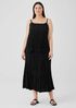 Crushed Silk Maxi Skirt