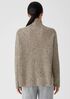 Recycled Cashmere Tweed Turtleneck Box-Top