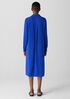 Silk Georgette Crepe Notch Collar Shirtdress