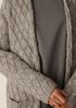 Peruvian Cotton Boucle Fluff Long Cardigan