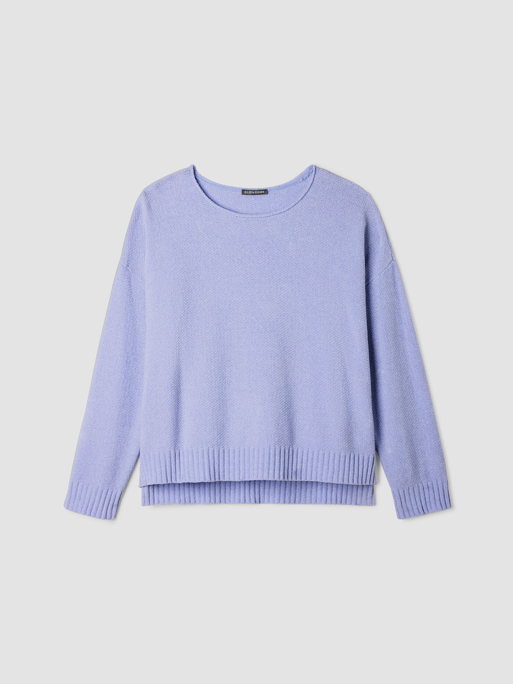 Organic Cotton Chenille Jewel Neck Top