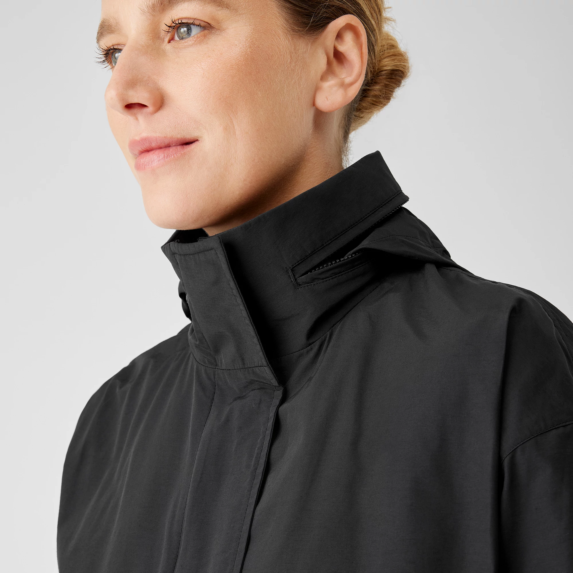 eileen fisher nylon coat