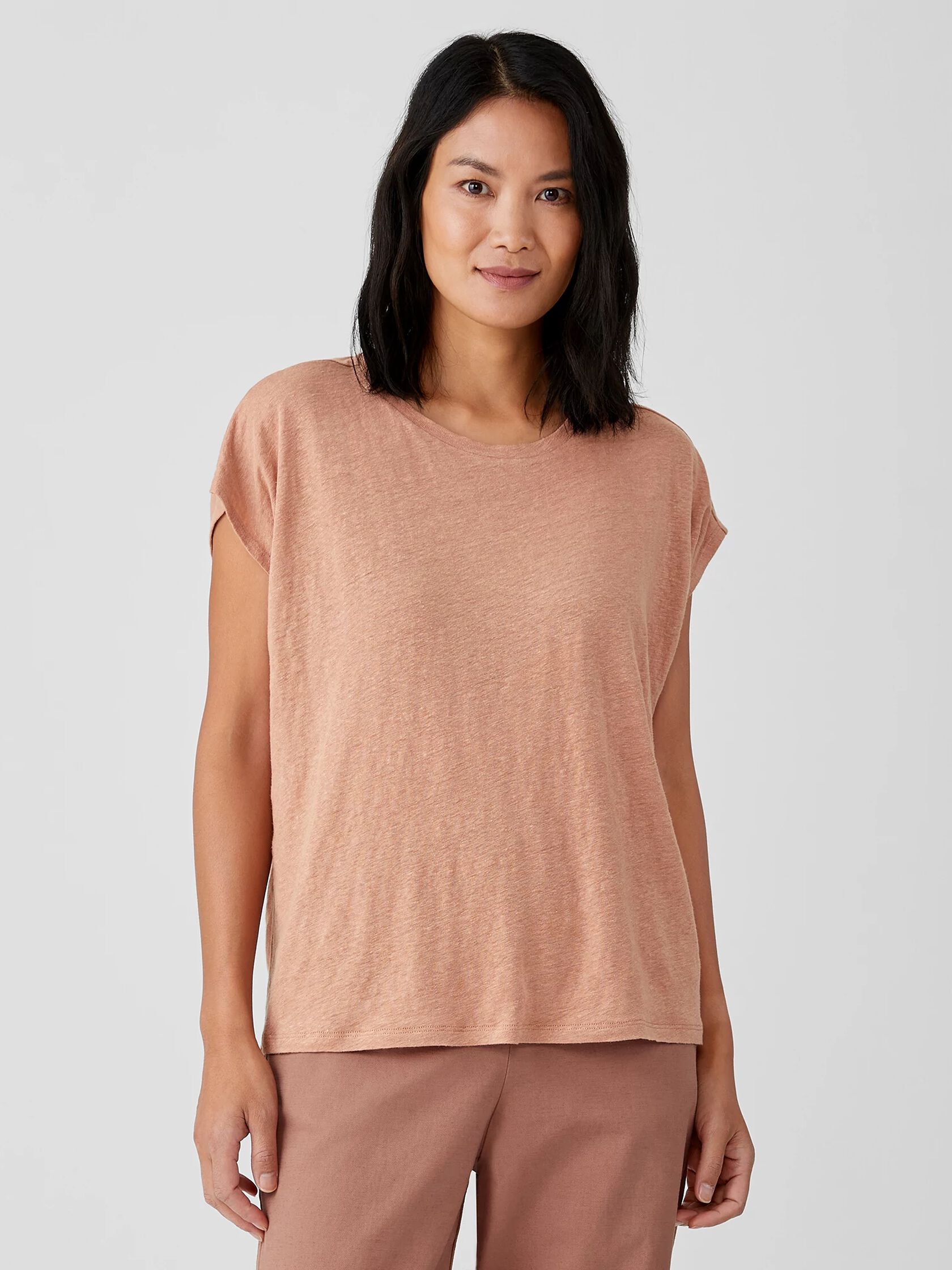 Organic Linen Jersey Square Top