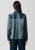 Stretch Silk Charmeuse Classic Collar Shirt