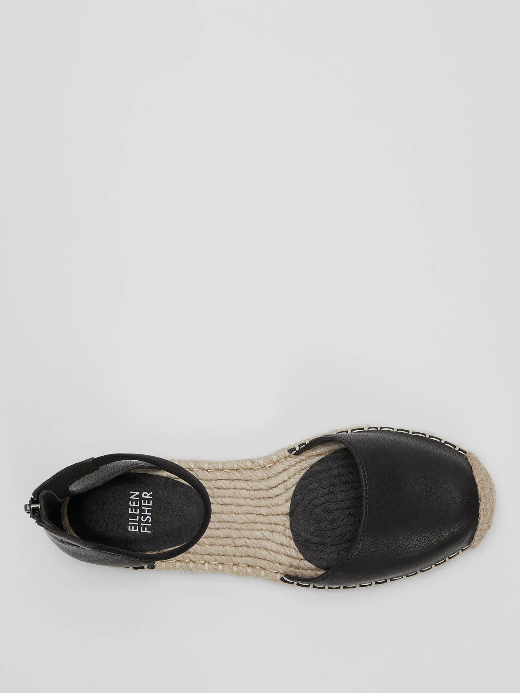 Lala Tumbled Leather Espadrille Flat