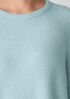 Cashmere Silk Boucle Bliss Crew Neck Long Top