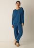 Organic Cotton Interlock Jewel Neck Sleep Top