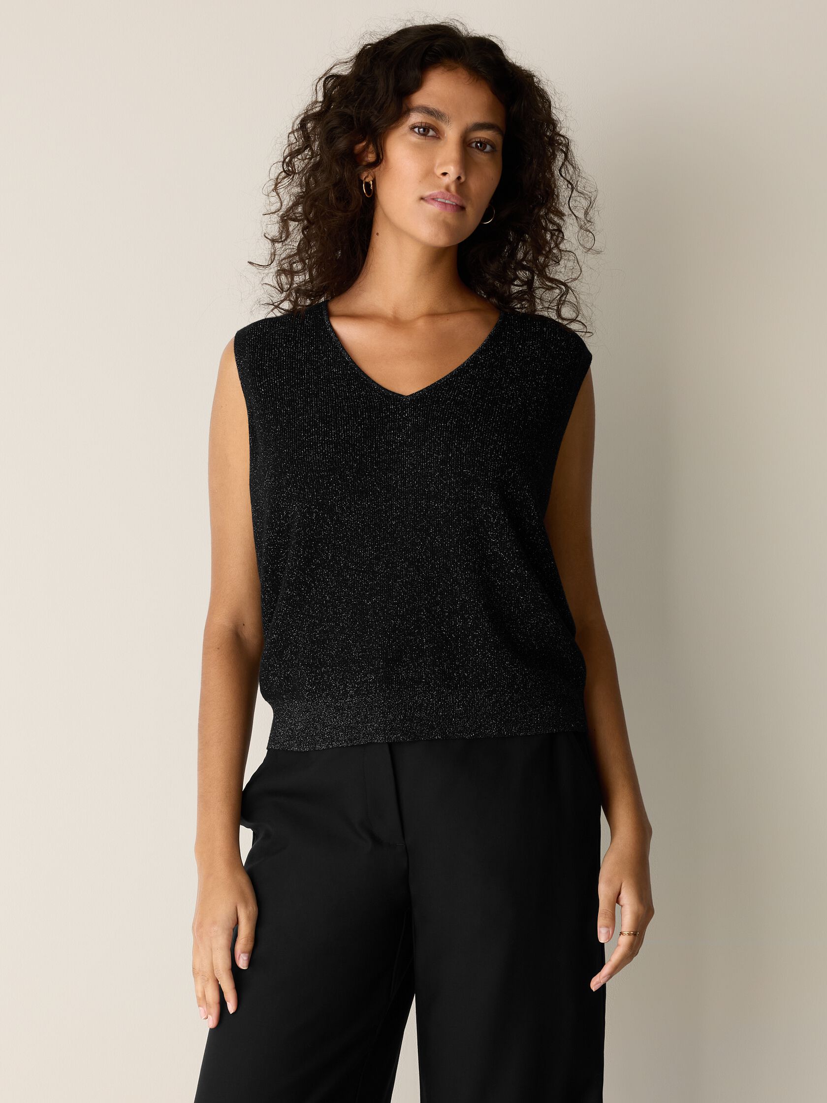Wool Shimmer Vest in&nbsp;Regenerative Wool