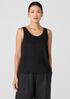 Organic Linen Jersey Scoop Neck Tank
