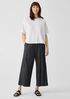 Organic Linen Cotton Slub Bateau Neck Top