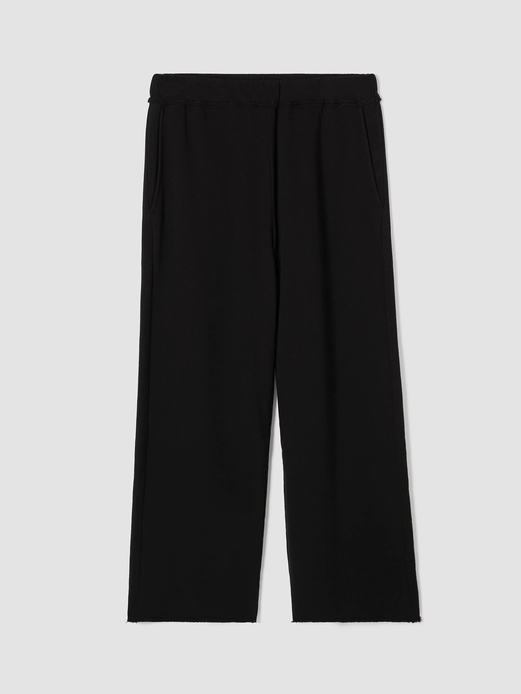 Lightweight Organic Cotton Terry Straight Pant