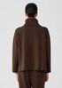 Cozy Brushed Terry Hug Funnel Neck Box-Top