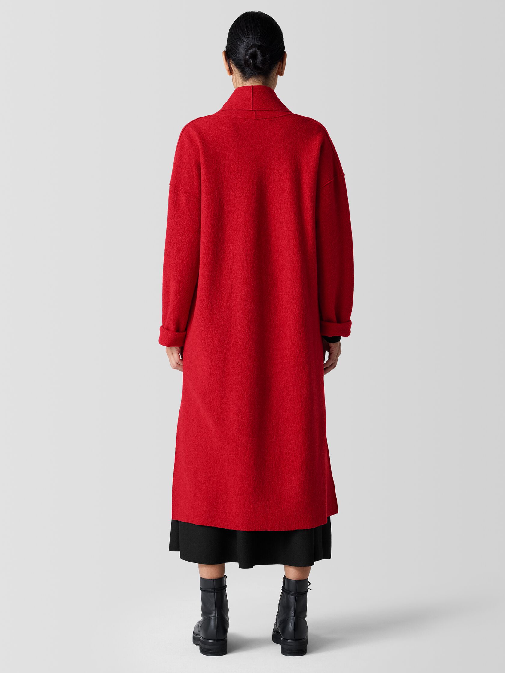 Lightweight Boiled Wool Icon Coat in Regenerative Wool