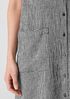 Puckered Organic Linen Sleeveless Dress