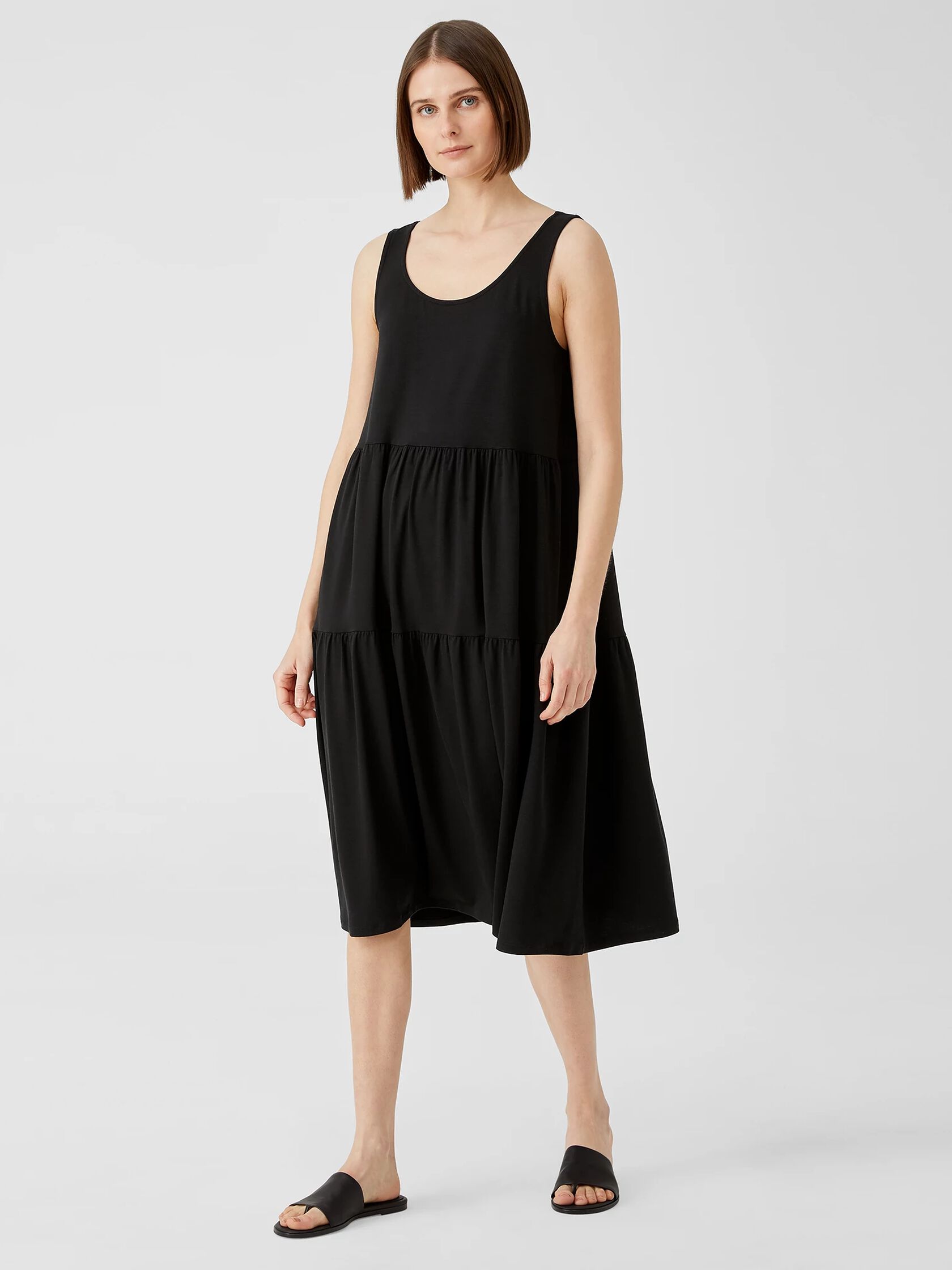 Fine Jersey Tiered Dress