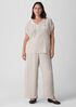 Crushed Velvet V-Neck Square Top