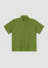 Washed Organic Linen Délavé Short-Sleeve Shirt