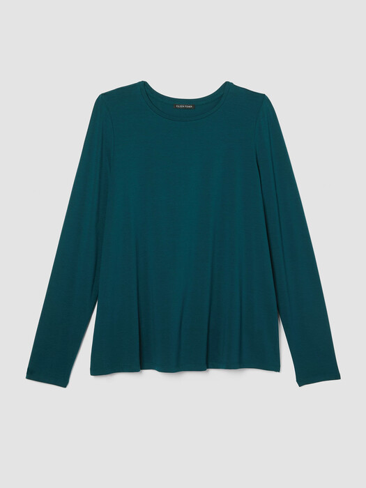 Fine Jersey Crew Neck Top