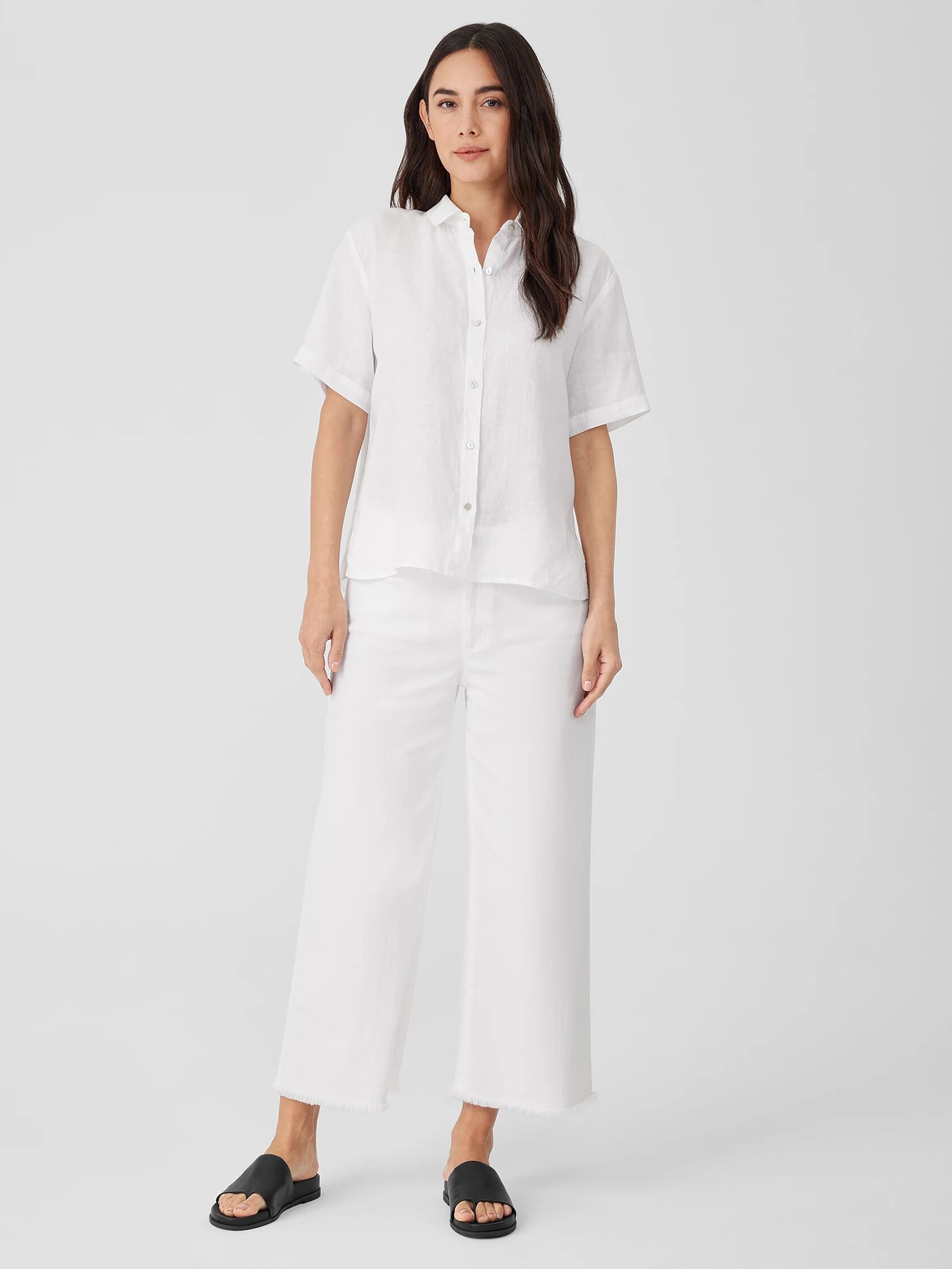 Handkerchief Linen Short-Sleeve Shirt