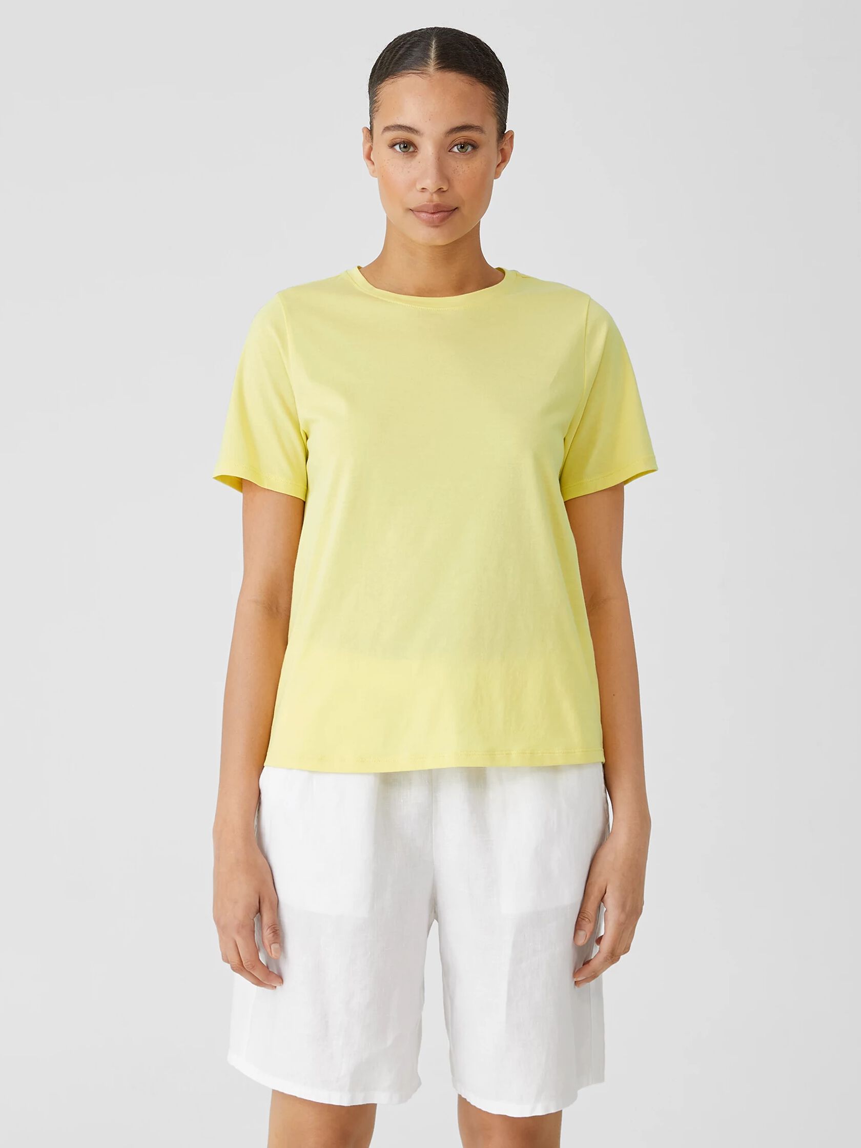 Organic Pima Cotton Jersey Round Neck Tee