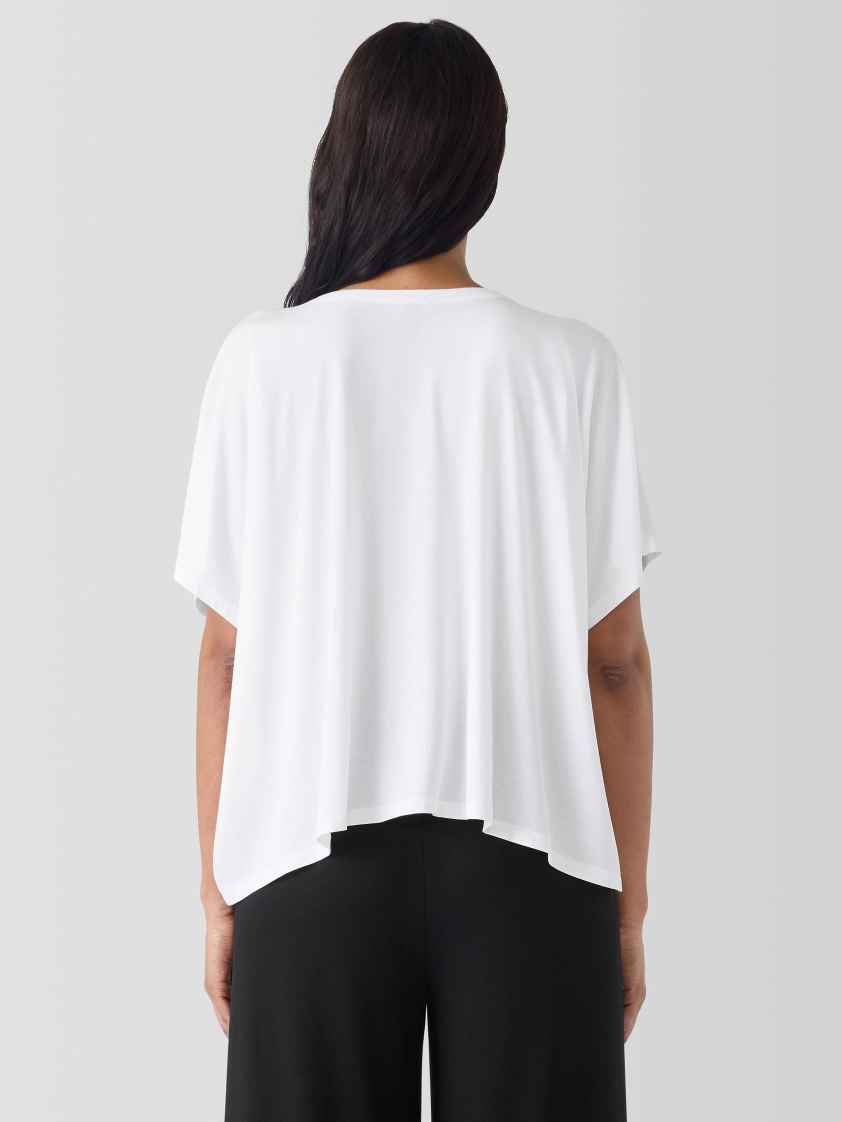 Fine Jersey Crew Neck Box-Top