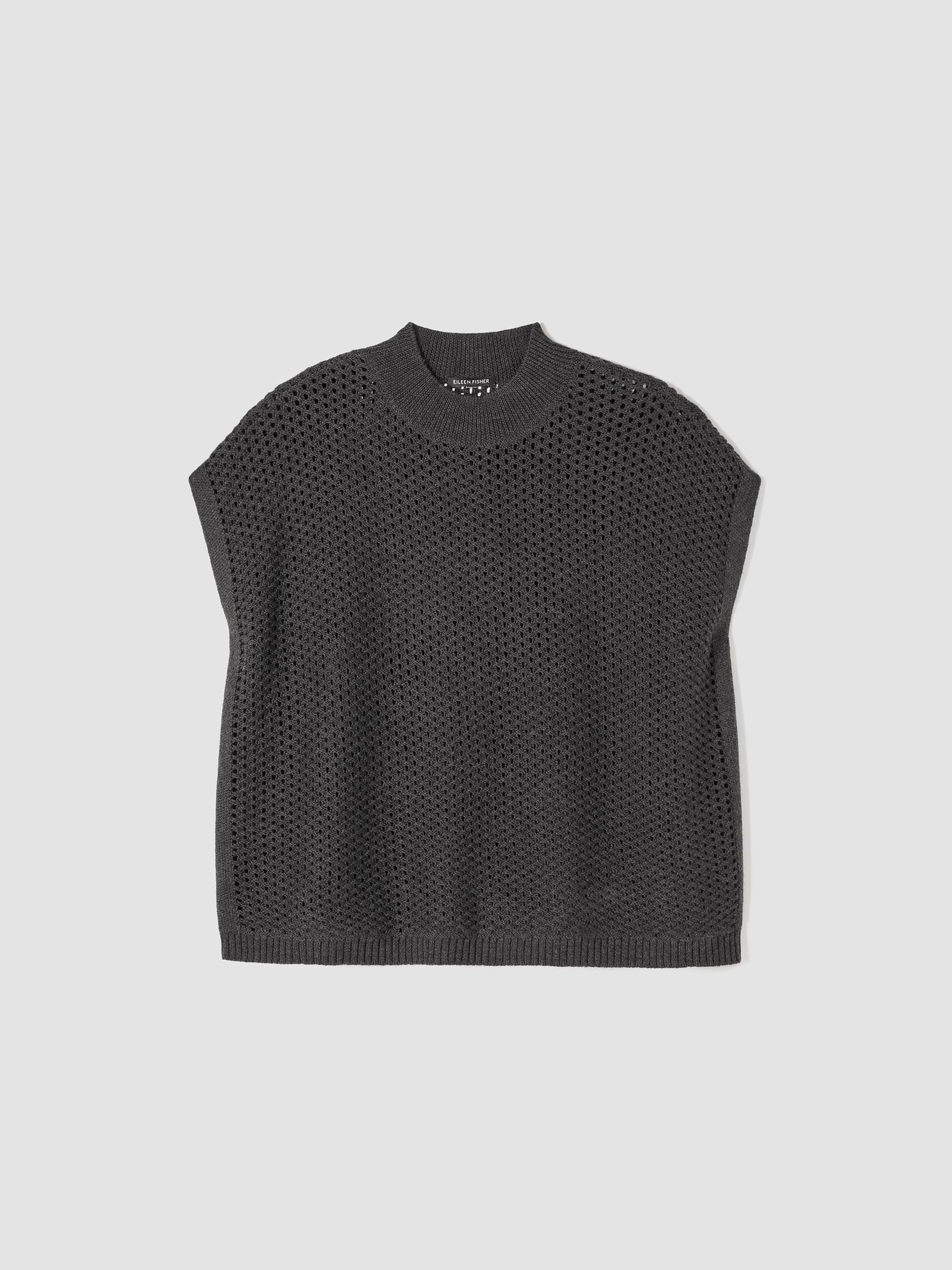 Merino Mock Neck Top in Regenerative Wool
