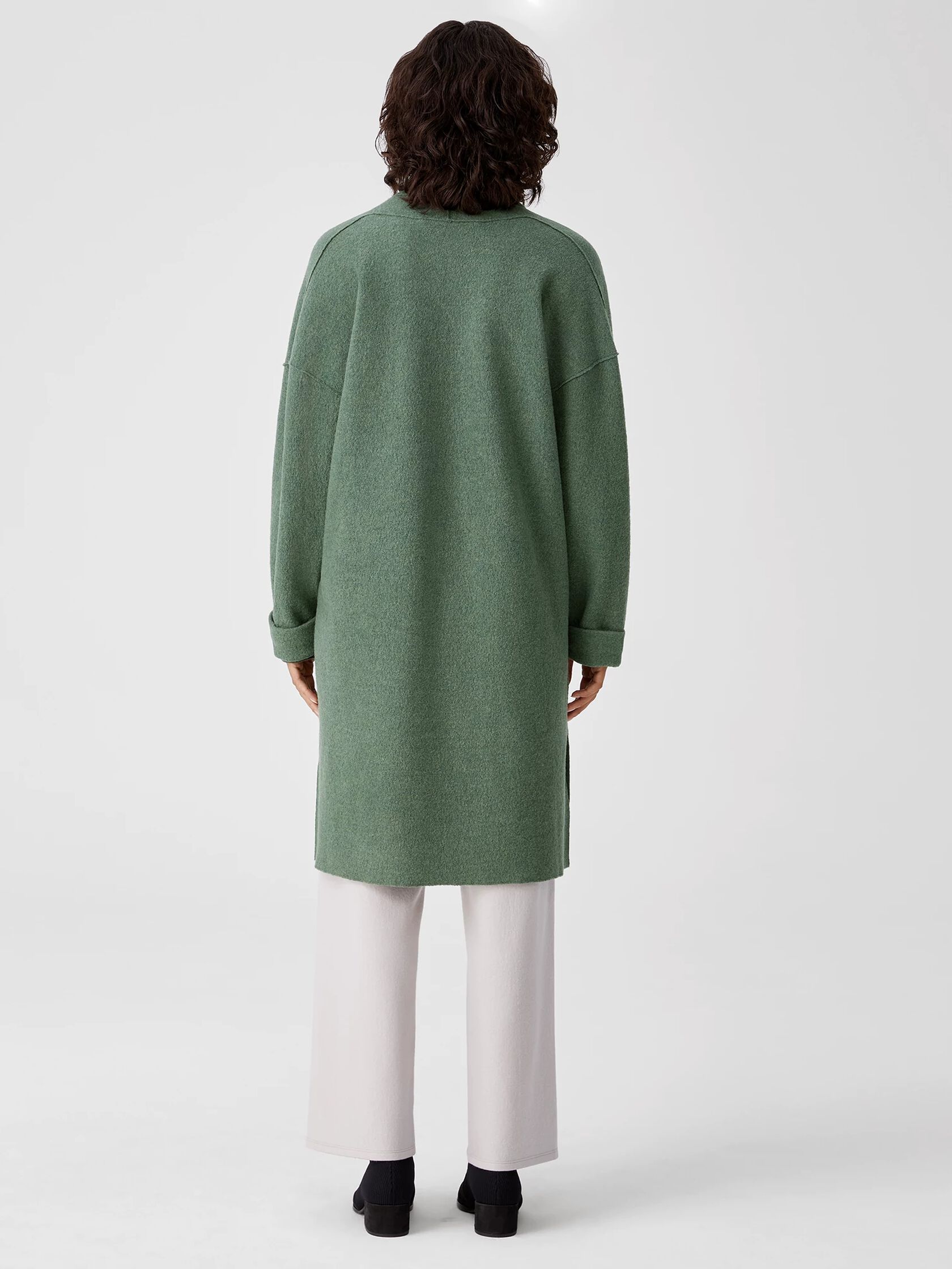 Lightweight Boiled Wool Coat in Responsible Wool