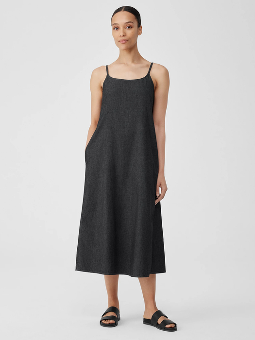 Airy Organic Cotton Twill Cami Dress