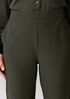 Washable Stretch Crepe Cuffed Pant