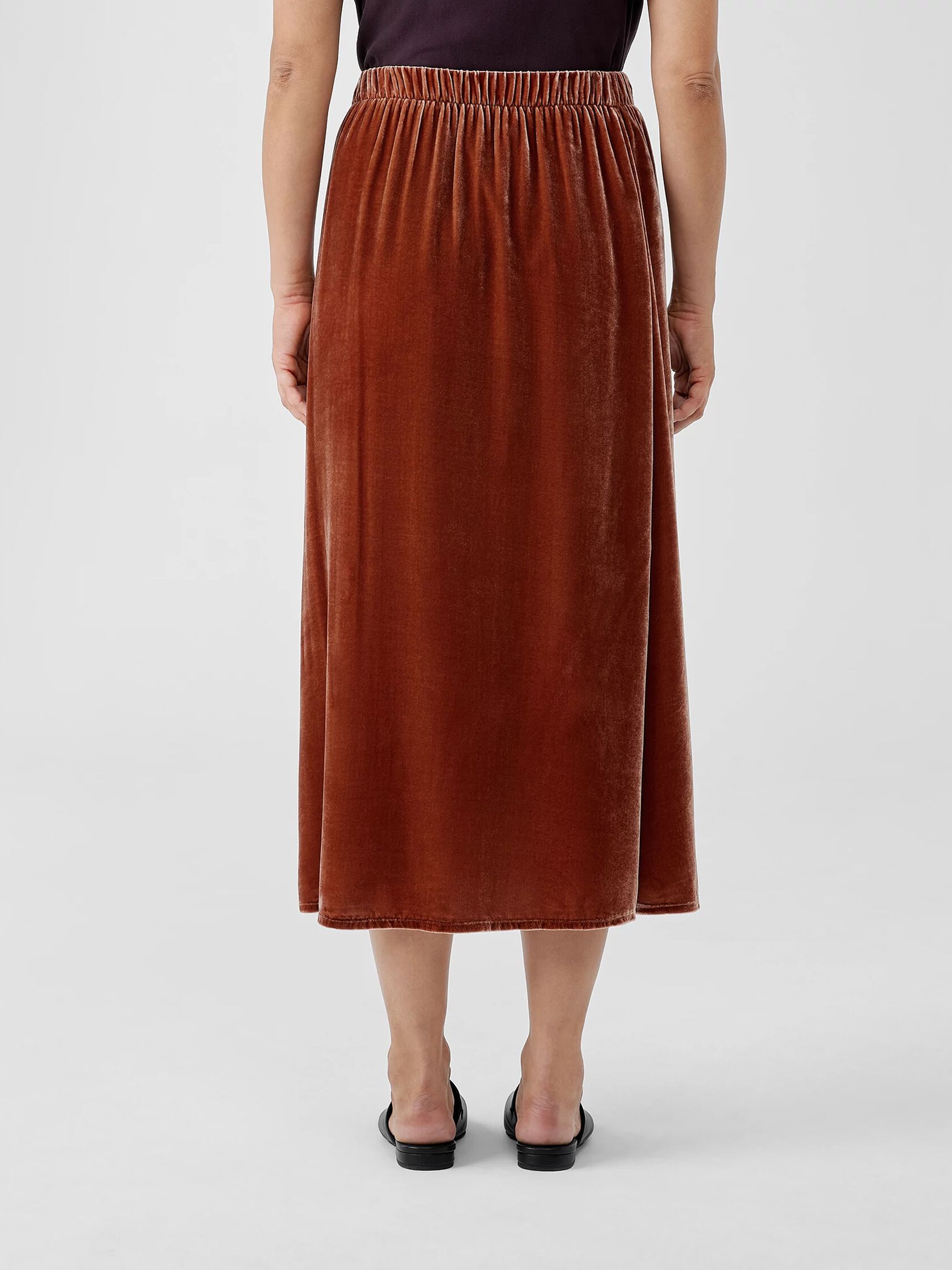 Velvet A-Line Skirt