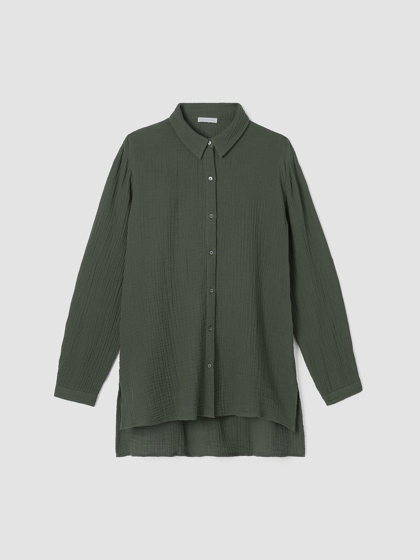 Organic Cotton Gauze Classic Collar Shirt
