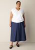 Garment-Dyed Organic Cotton Terry V-Neck Top