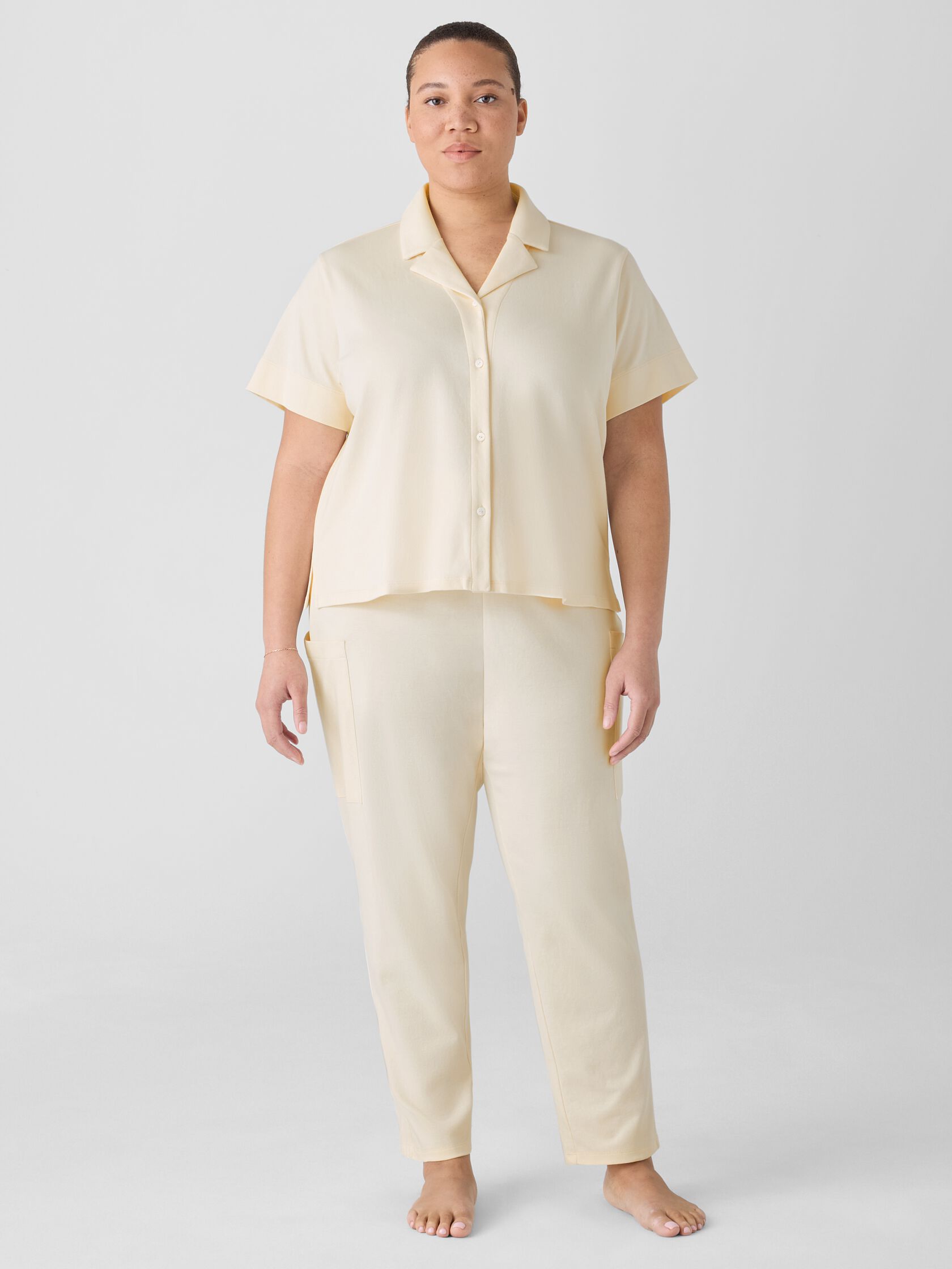 Organic Cotton Interlock Slouchy Sleep Pant