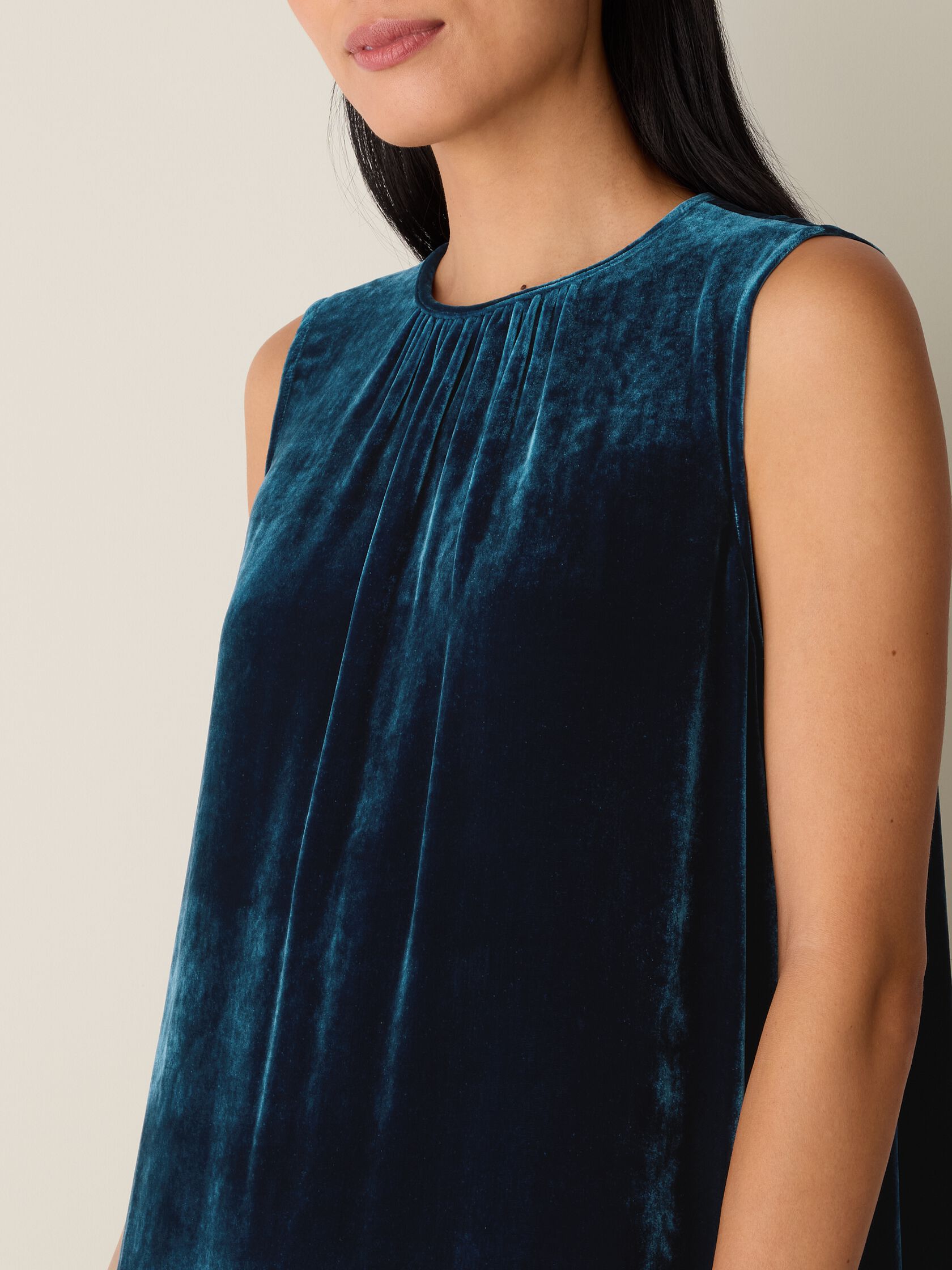 Velvet Round Neck Dress