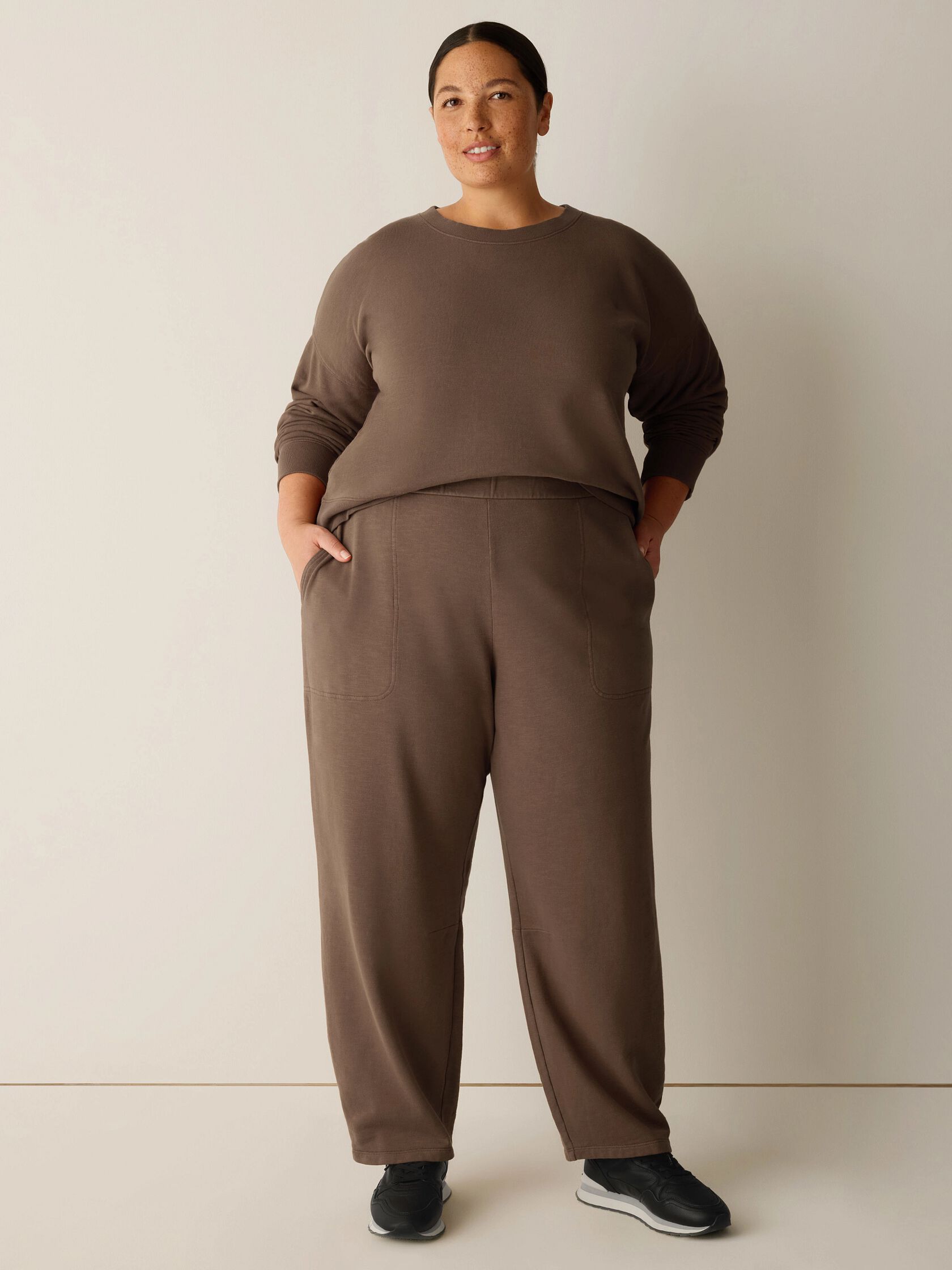 Garment-Dyed Organic Cotton Terry Arch Pant