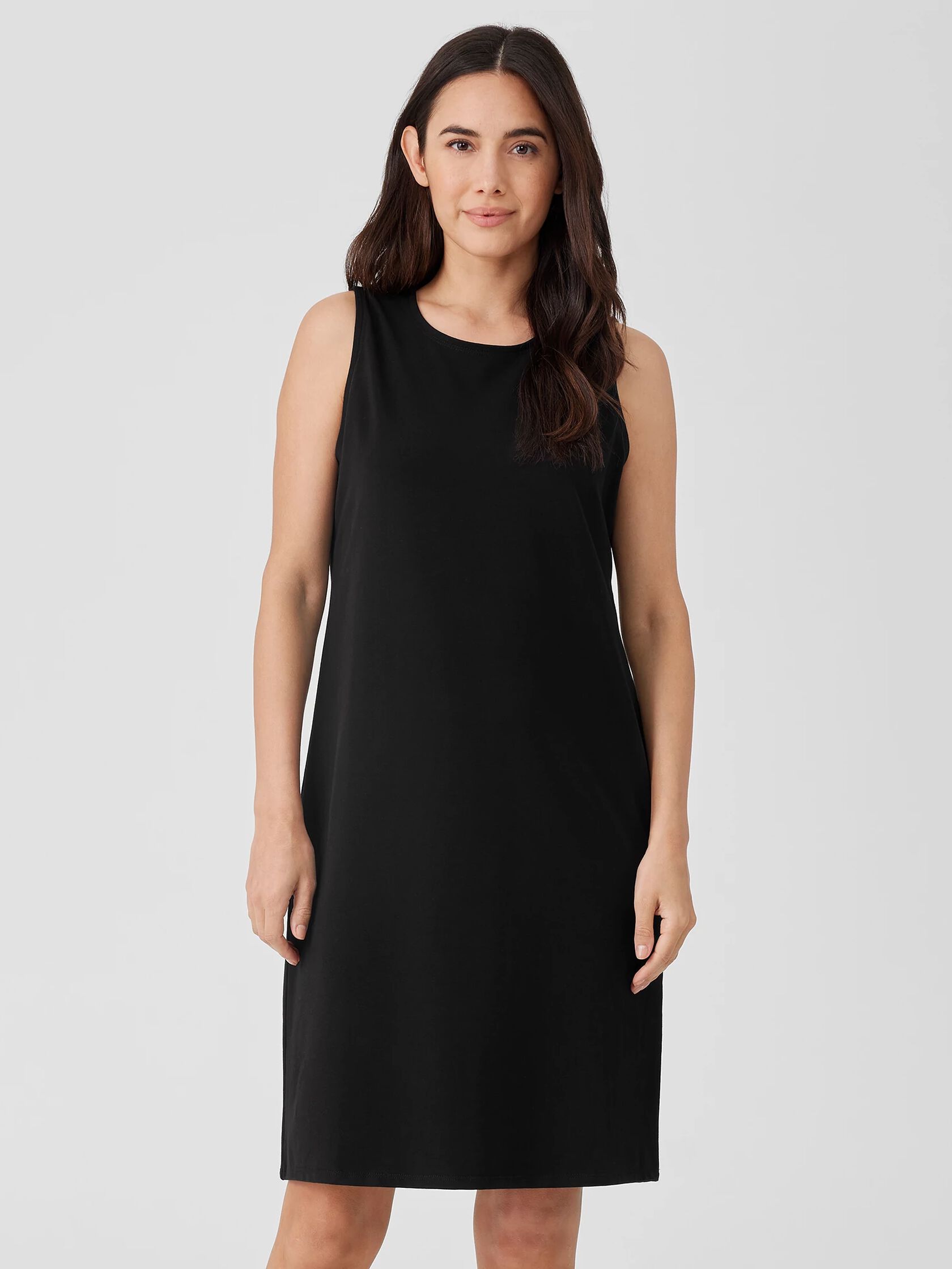 Pima Cotton Stretch Jersey Tank Dress