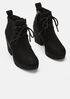 Laugh Platform Bootie in Suede