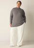 Cotton & Recycled Cashmere Turtleneck Long Top