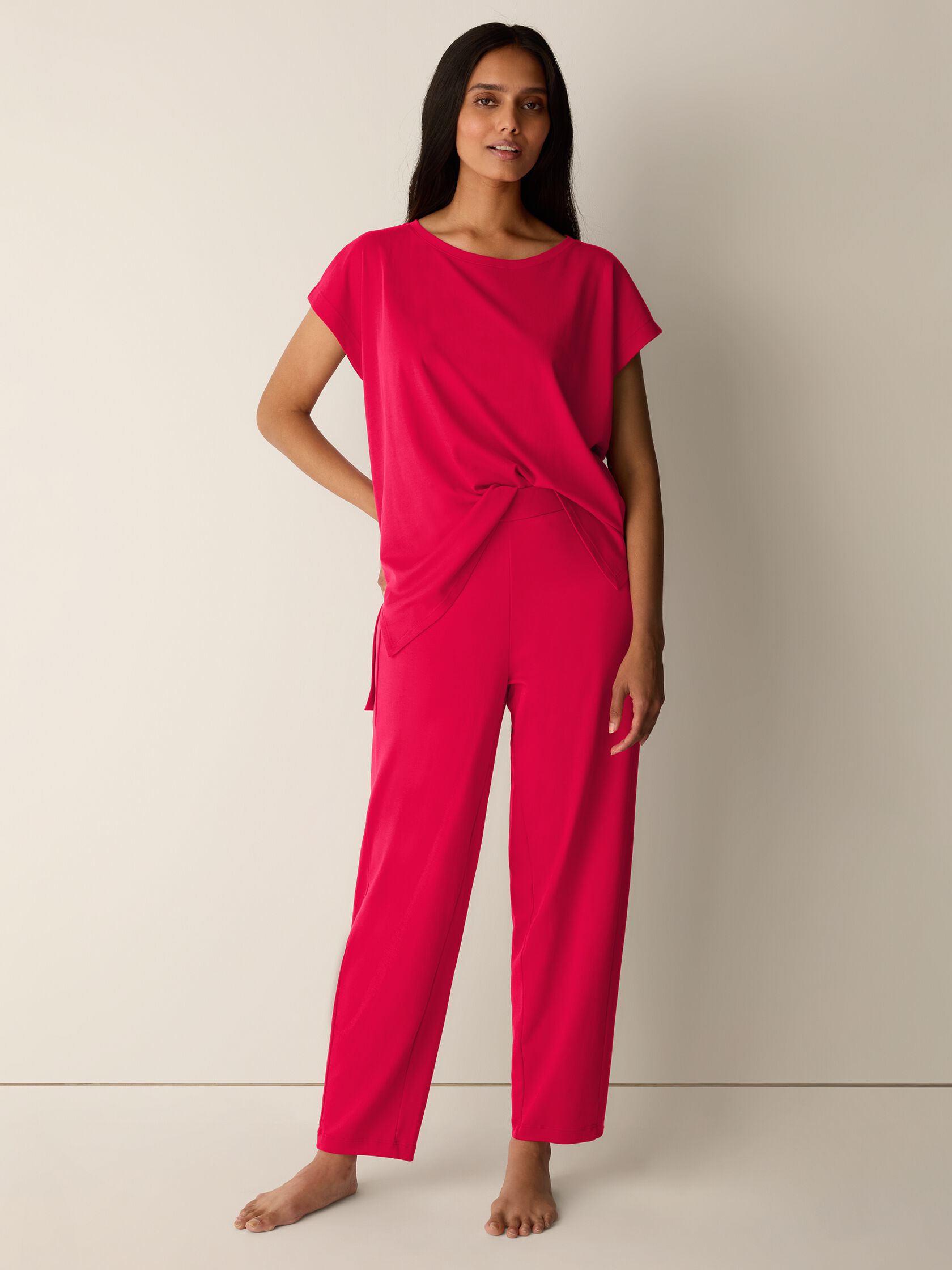 Organic Cotton Interlock Lantern Sleep Pant