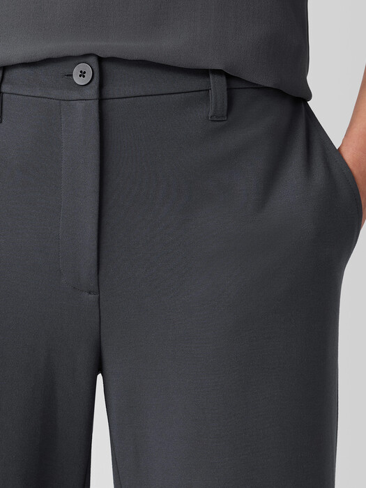 Washable Flex Ponte Wide Trouser Pant